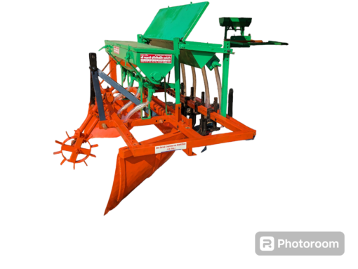 Multi Crop Raised Bed Planter with Fertilizer Box, 5 Tines, Adjustable Bed Height and Width Option
