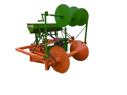 Ridge Bed Maker (Bund Maker) with PTO Gear, Roller, Fertilizer Box and Double Drip Laying Technique